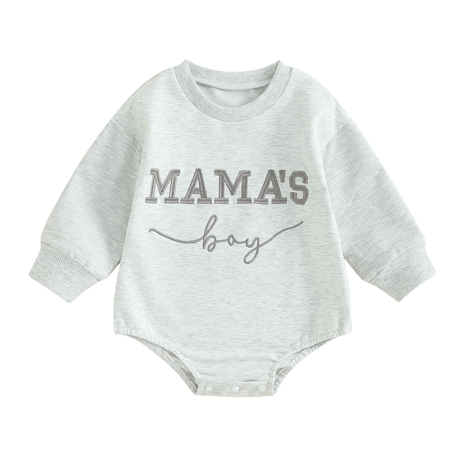 Round-neck Long-sleeve Letter-embroidered Triangle Bodysuit
